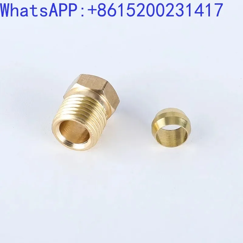 CNC machine tool lubricating oil pipe 4mm M8 joint 6mm oil pipe M10 joint double cone meson core three piece set(100PCS)