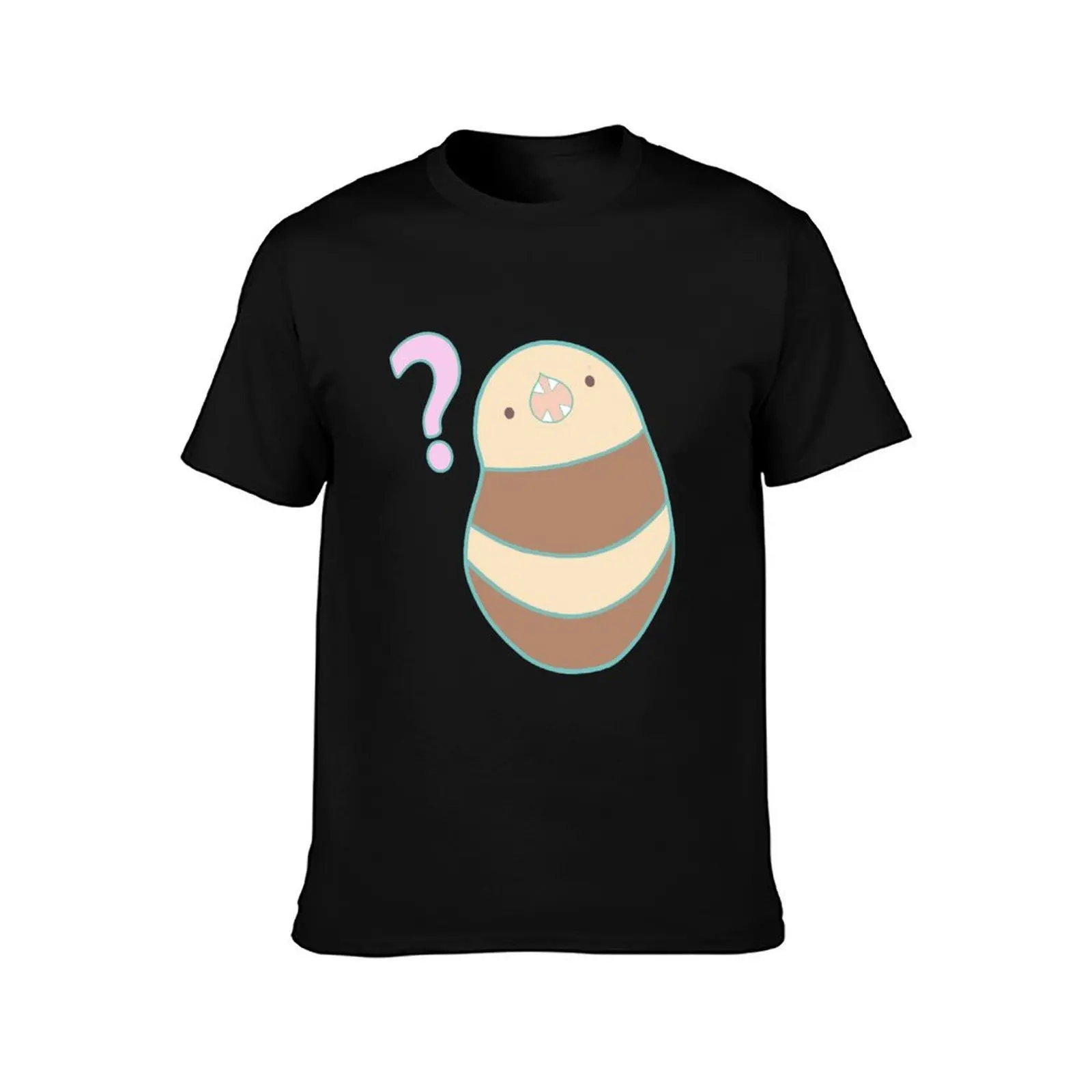 Confused Great Serpent of Ronka FFXIV T-Shirt Simple Line Art Print Tee view 2