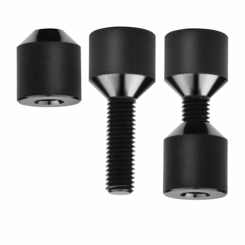 2 uds brida 2 agujeros Pin 1 1/8 pulgadas de diámetro pasador de alineación de brida de aleación de aluminio para orificios de perno de 3/8 a 1,0 pulgadas