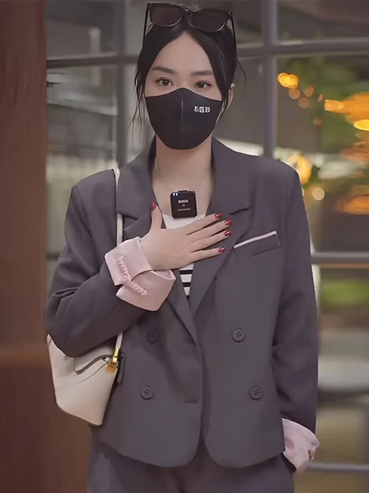 

Женский пиджак в британском стиле, весна-осень 2026, новый китайский дизайн, элегантный топ на пуговицах в британском стиле