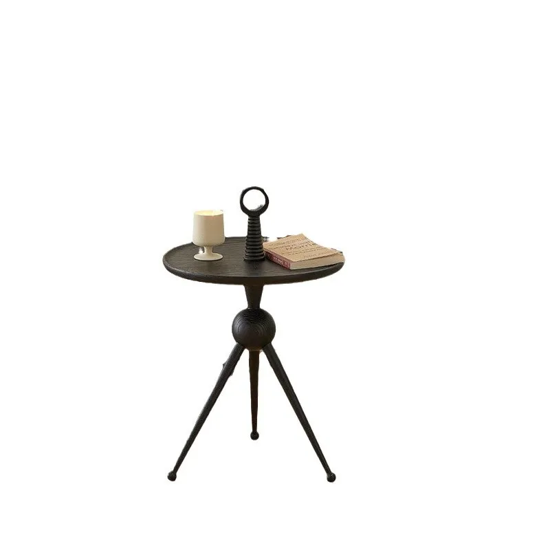 

Retro solid wood small edge few medieval wabi-sabi wind ash wood corner few round small round few