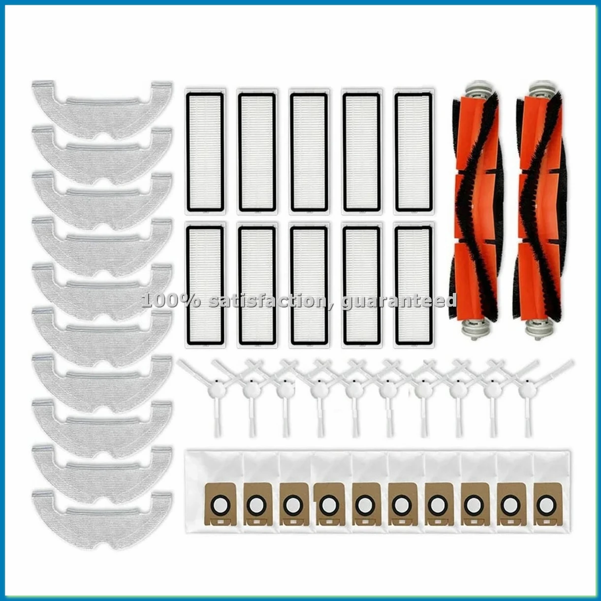 

Совместимые запчасти для робота-пылесоса D10 Plus RLS3D: основная щетка, боковая щетка, HEPA-фильтр, насадка для влажной уборки - ABLM