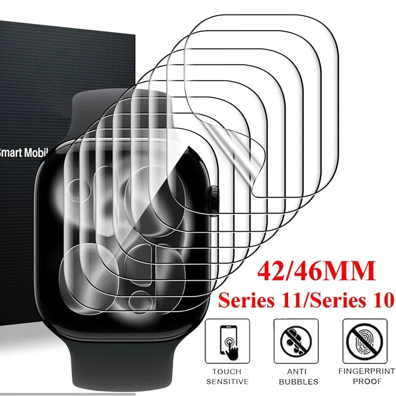 

1-3 шт. мягкая гидрогелевая пленка для Apple Watch Series 10 11 46 мм 42 мм мягкая защитная пленка из ТПУ для Apple Watch Ultra 3 2 49 мм
