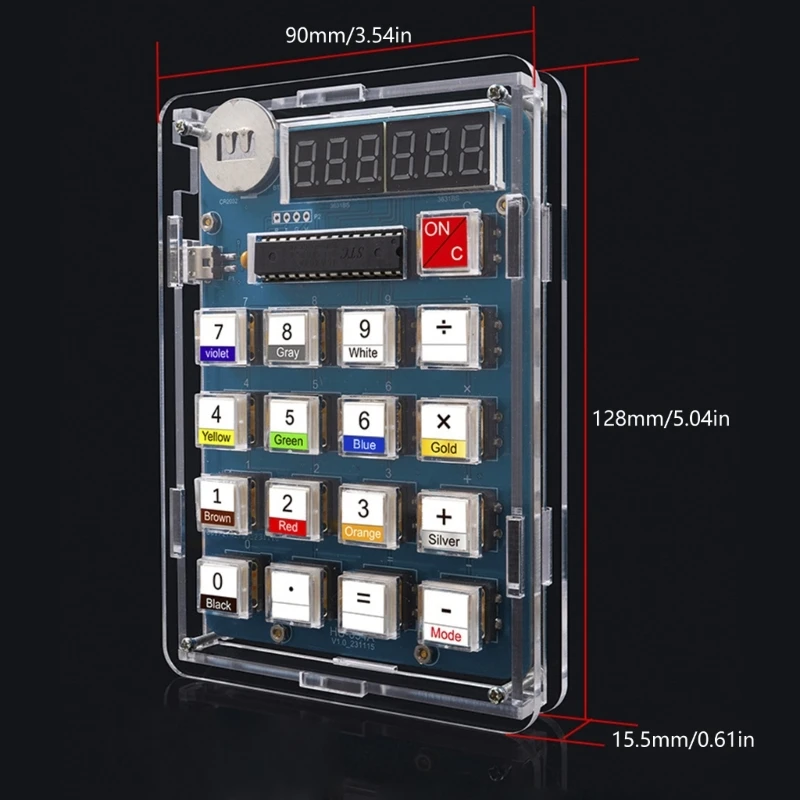 Learn Electronics with DIY Digital Calculator Featuring 51 Single Chip Microcomputer