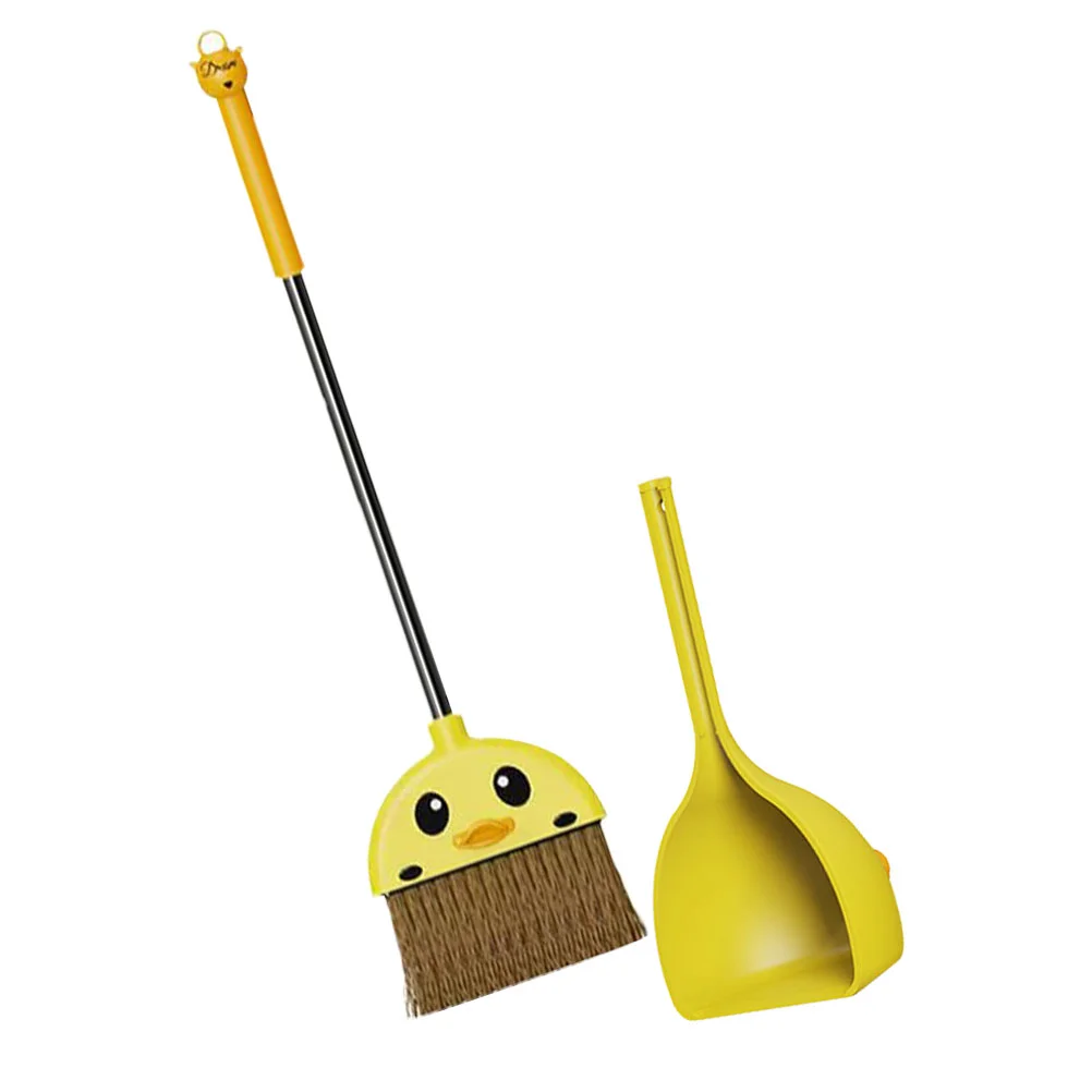 

Dustpan Children's Broom Set for Kids Little Yellow Duck Kindergarten Cleaning Small Housekeeping Tools Baby