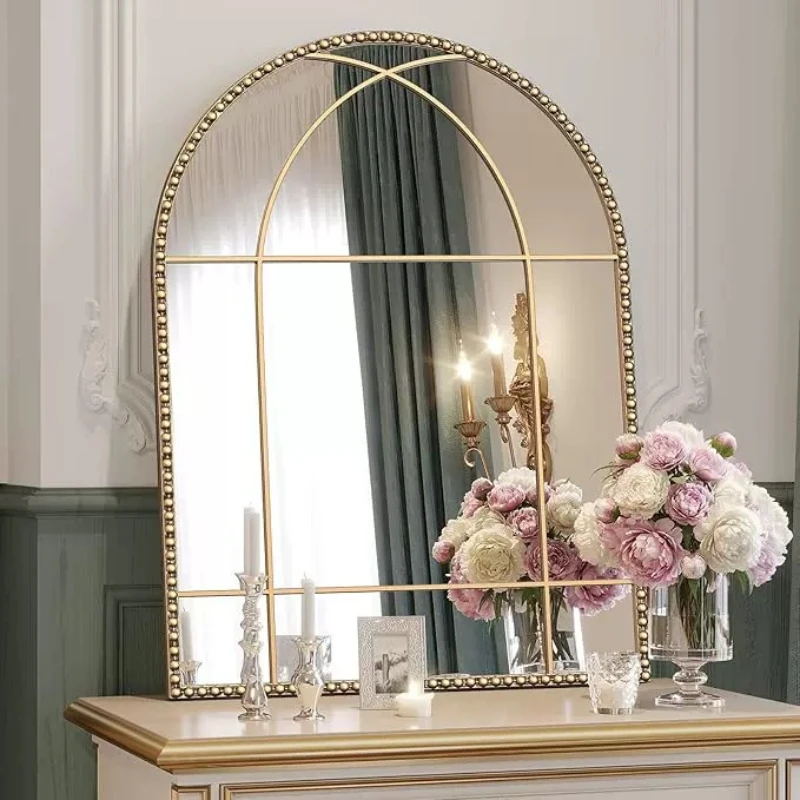 Bathroom Aesthetic Mirror Living Room Modern Girls Makeup Decoration Mirror Dressing Table Vintage Spiegel Wand Home Decorations