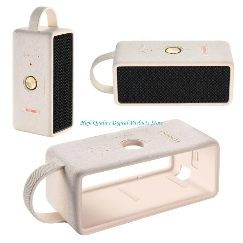 

U2JE Portable Loudspeaker Silicone Case Protective Cover Skin for Embt 3 Dustproof and Shockproof Sleeve with Handle