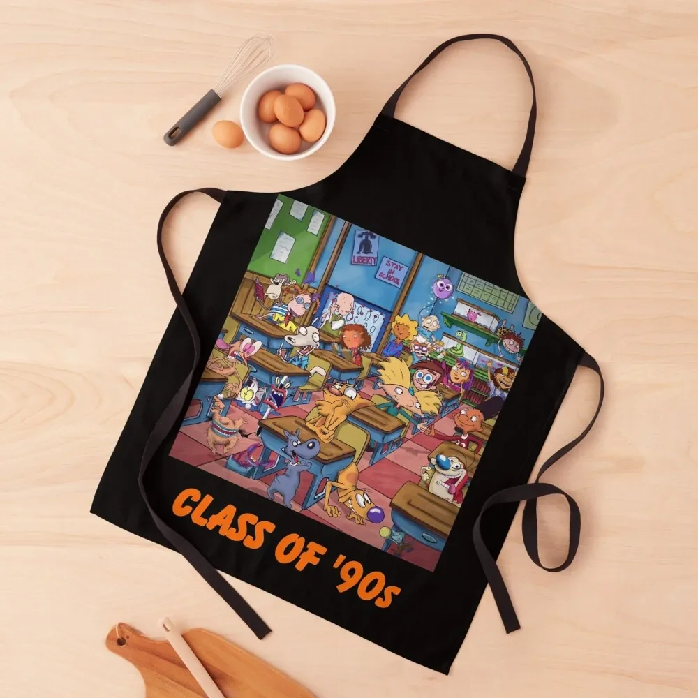 Stay In School - Class of 90s Essential classic Apron cooks clothes Things For The Kitchen Christmas gift Funny Apron