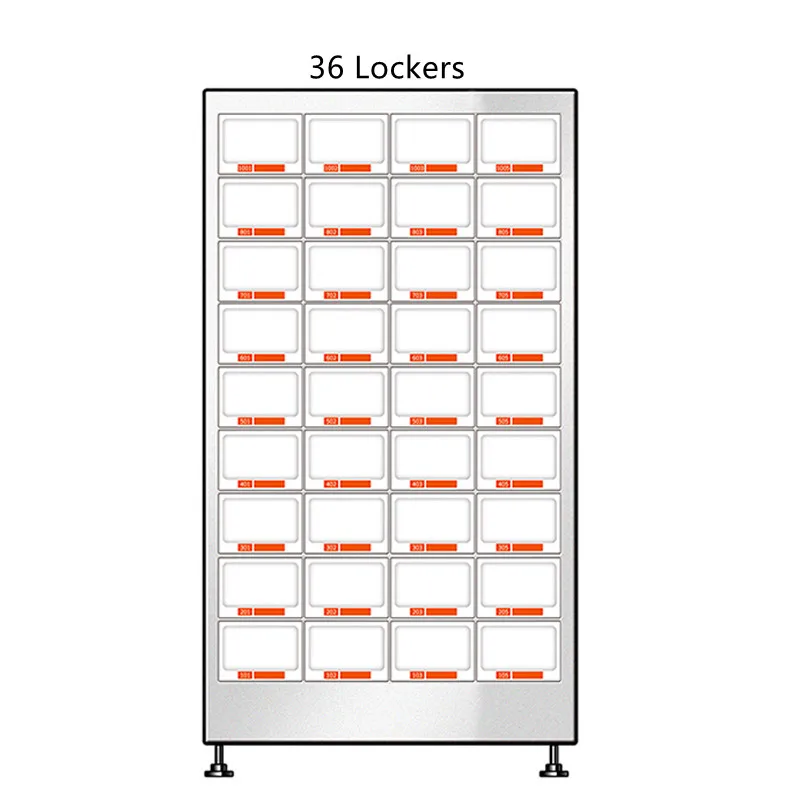 Haloo Vending Machine Supplier 32 Lockers on the Vending Machine 21.5inch Touch Screen on the Machine Coin Cash and Card Reader