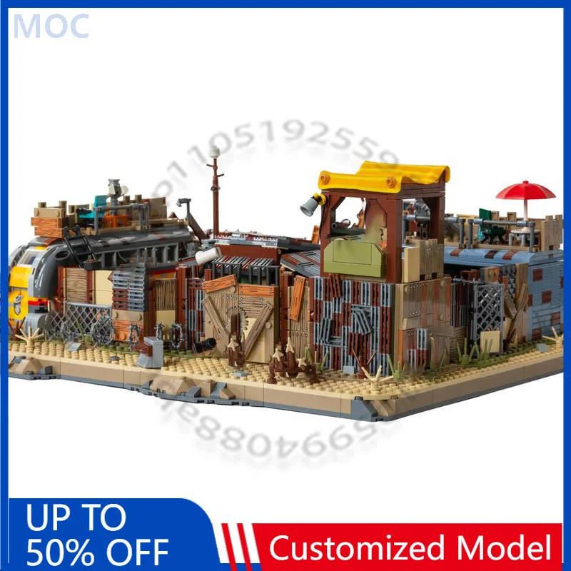 

3709 деталей, модульный городской комплекс MOC, кастомизируемый модульный конструктор, креативный дизайн, простой сборочный набор, игрушка для творчества, подарок на праздник