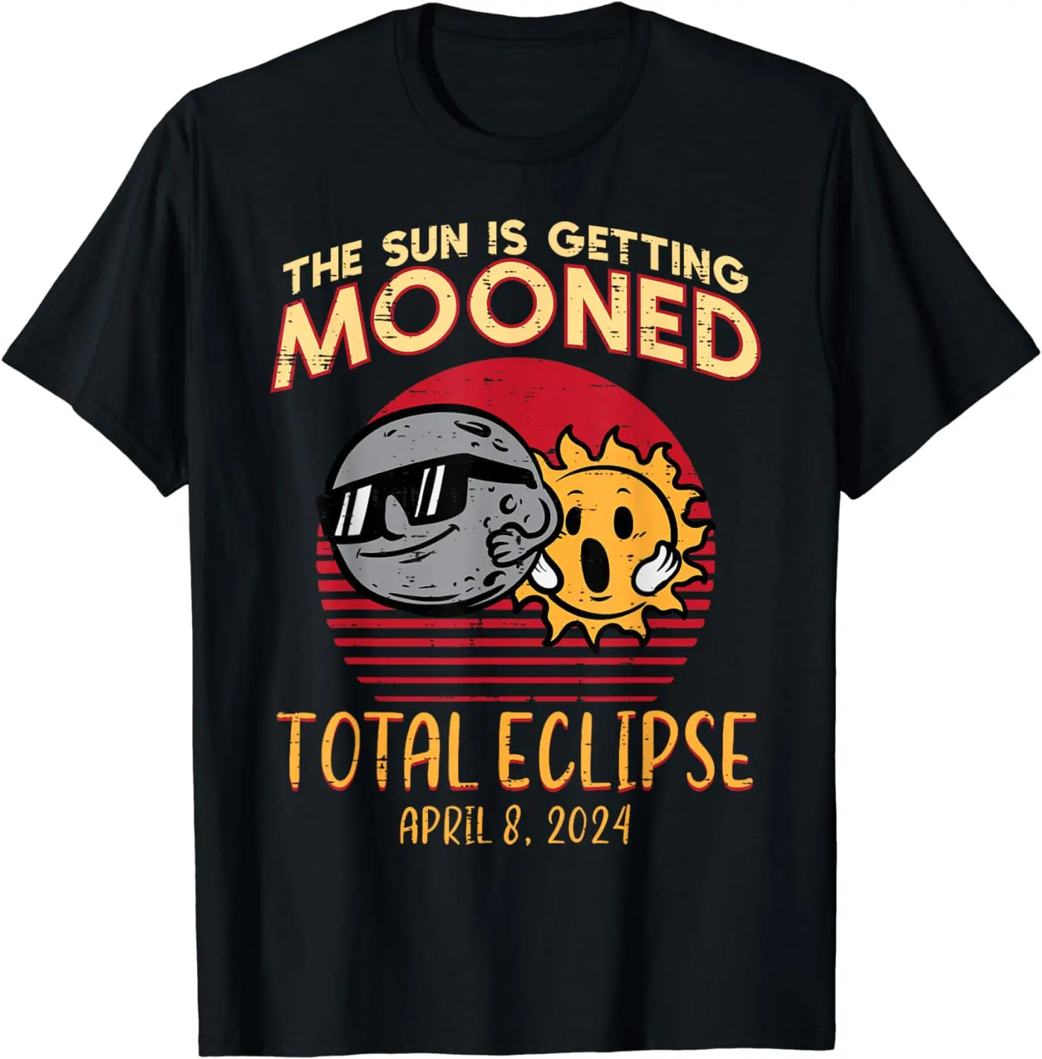 

Total Eclipse Sun Getting Mooned April 8 2024 Men Women Kids T-Shirt