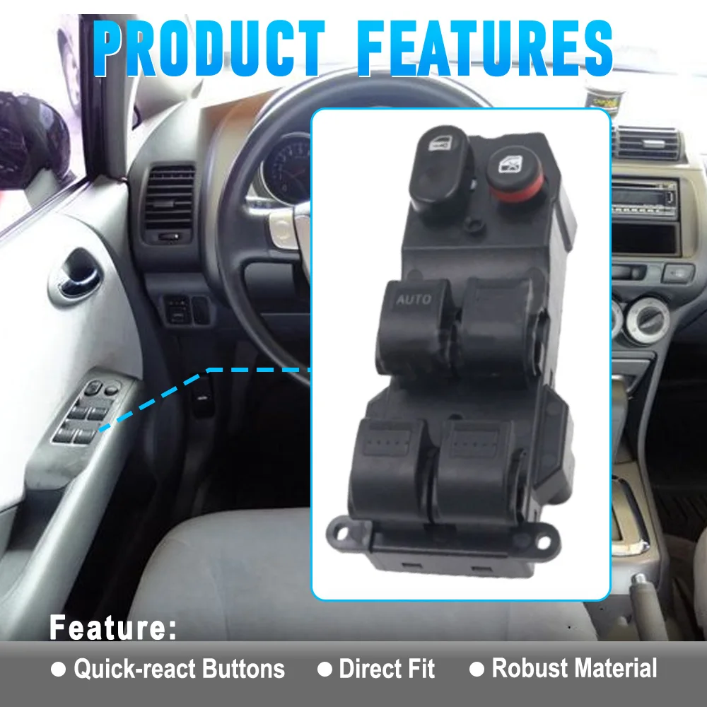 

Электрический переключатель управления стеклоподъемником с левой стороны водителя 35750-SAA-G12 для Honda Jazz City 2003 2004 2005 2006 2007 2008