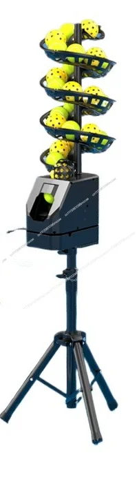 Tennis Universal Ball Throwing Machine Remote Control Serve Machine Trainer Coach Ball Machine Single Belt Catch Net