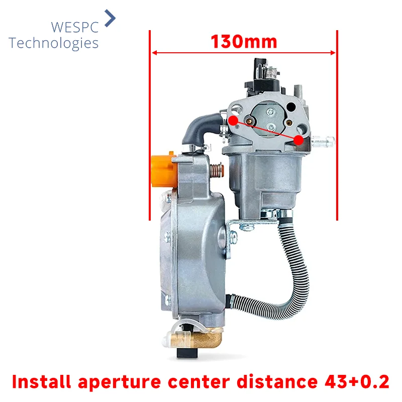 ER2500 2KW 168F Engine Double Use LPG Manual Carburetor Fit For Gasoline Generator Parts Replacement Carburetor Carb