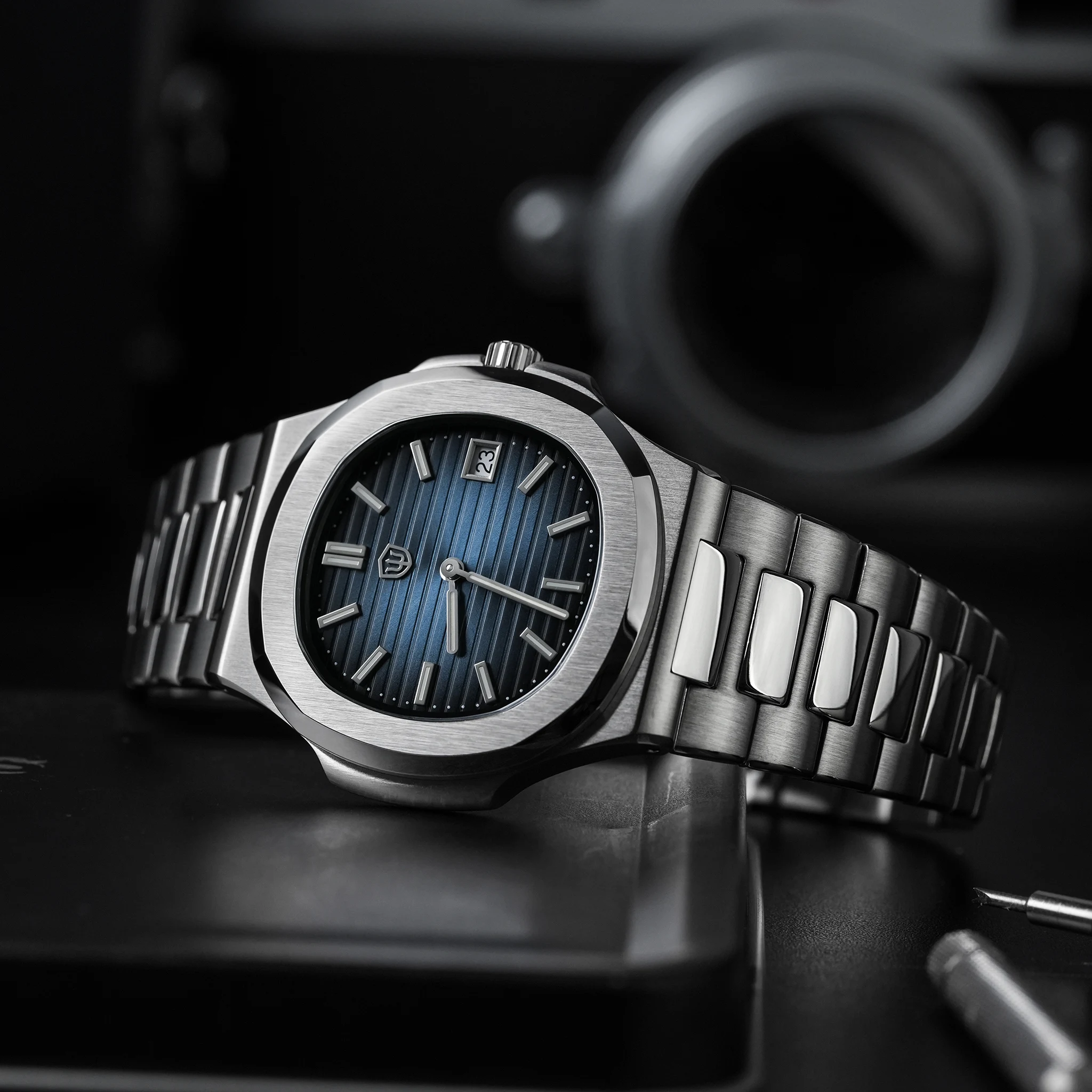 Watchdives WD00013 Watch Top Notch Brushing 316L Case AR Coating