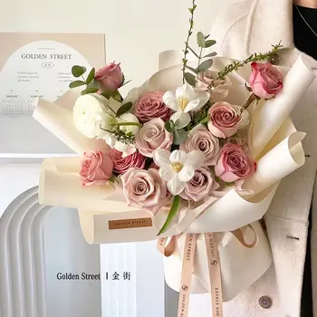 10碼霧面捲紙 磨砂單色花卉包裝紙 花束禮品包裝紙 防水 8 最佳銷售 禮品包裝紙 - №3