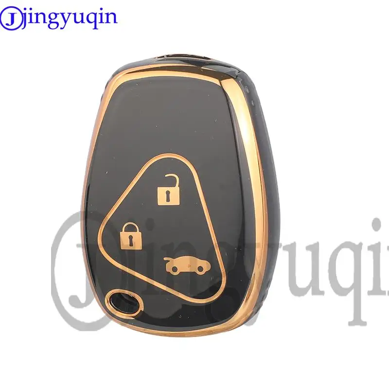 Jingyuqin TPU Remote Key Shell Case Fob For Renault Megane Laguna Modus Espace Duster Logan DACIA Sandero Fluence Clio Kangoo