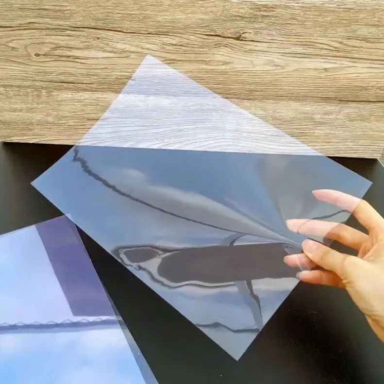 Extrusion Line Sheet Transparent Thin Plastic Rigid PET Film Roll for Advertising Printing 1 roll