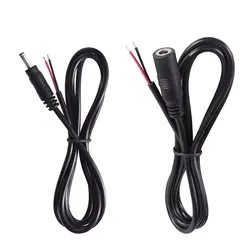 DC Male Female Connector Power 3.5*1.35 4.0*1.7 5.5*2.1 5.5*2.5mm DIY Cable Charging Line Monitoring Power Extension Wire