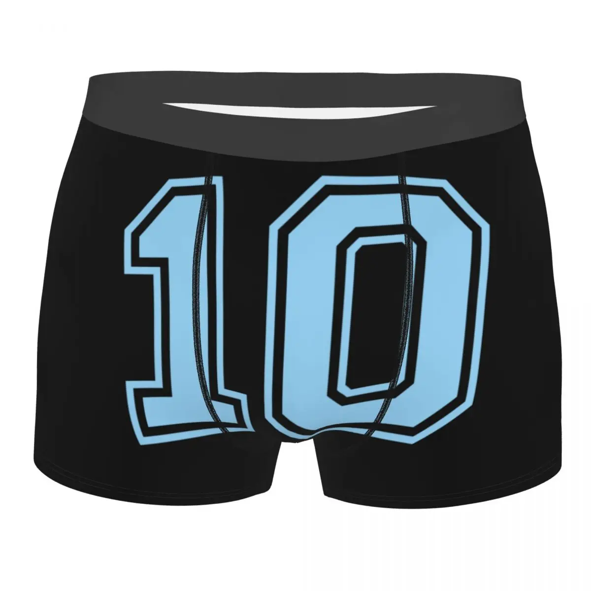 Custom Number 10 Ten Boxer Shorts For Homme 3D Print Maradonas Underwear Panties Briefs Soft Underpants