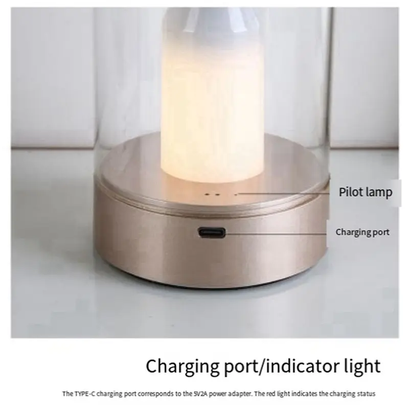 ABRE-2X Lampu Lilin USB Isi Ulang Tanpa Api Lilin LED Elektrik Bergerak Menari Dekorasi Rumah