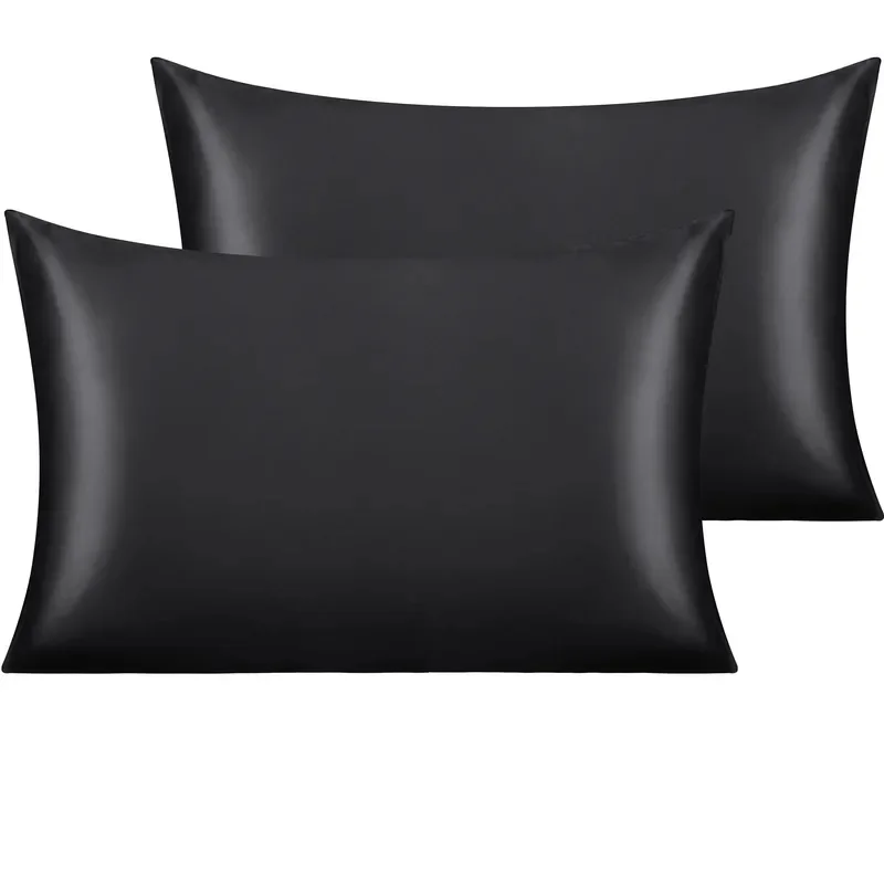 1/2pcs Satin Silk Pillowcase for Hair and Skin, Coral Pillow Cases Standard Size Set of Super Soft Pillow Case view 6