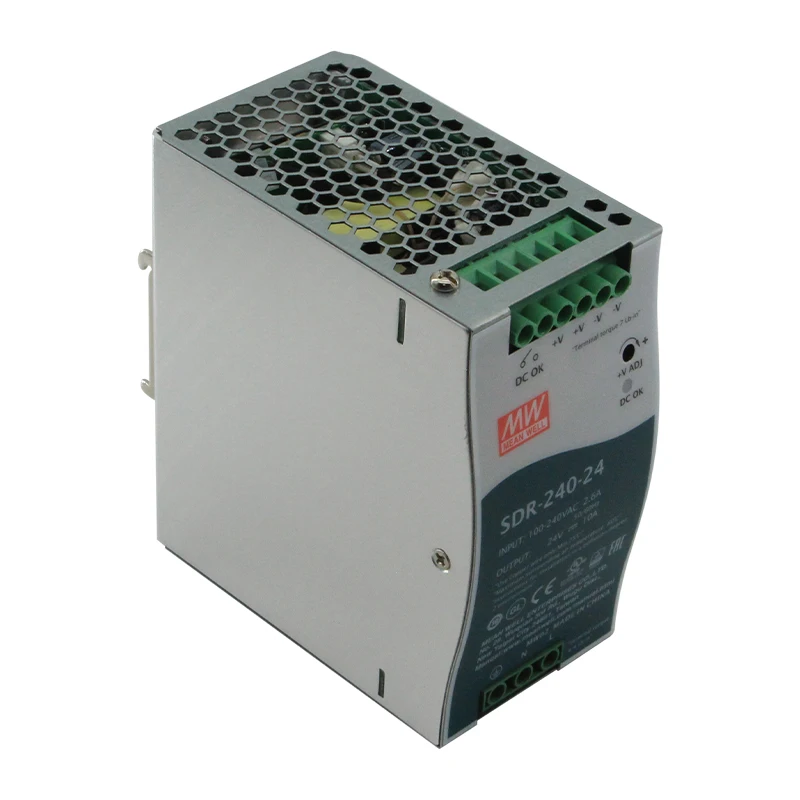 يعنيويل SDR-240-24 240 واط 24 فولت 10 أمبير مصدر الطاقة تيار مستمر 24 فولت 10A تحويل التيار الكهربائي