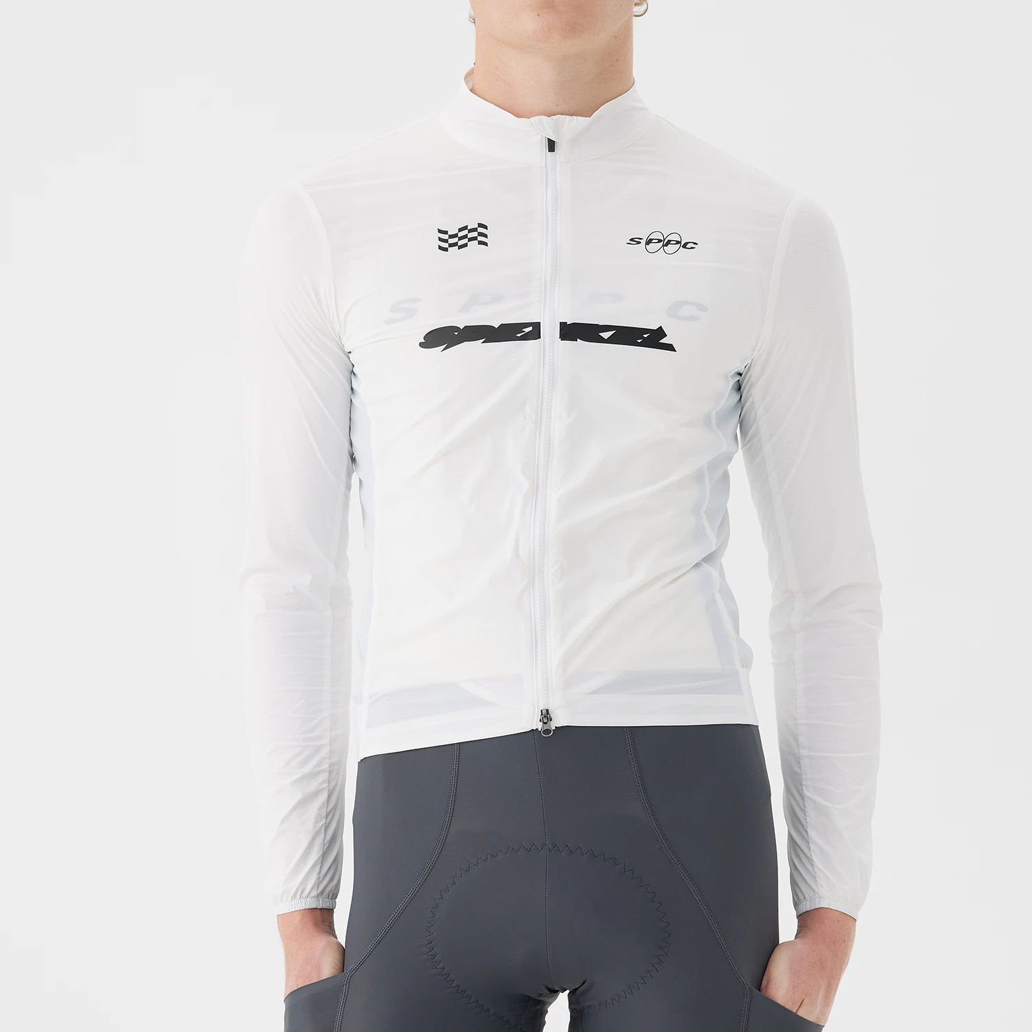 سترة SPEXCEL 26 للموسم الجديد PRO خفيفة الوزن مقاومة للرياح لركوب الدراجات على الطرق MTB سترة رياح جديدة من القماش المطاطي مع جيب بسحاب #3