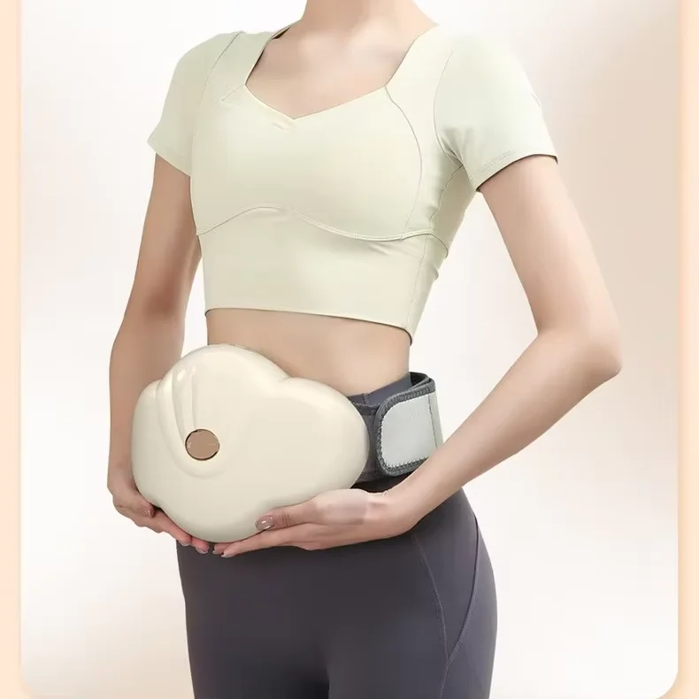 Most Selling Portable Electric Massager Jade  Heating Kneading Timing Control Pain Relief Relax Cloud Shape Abdominal