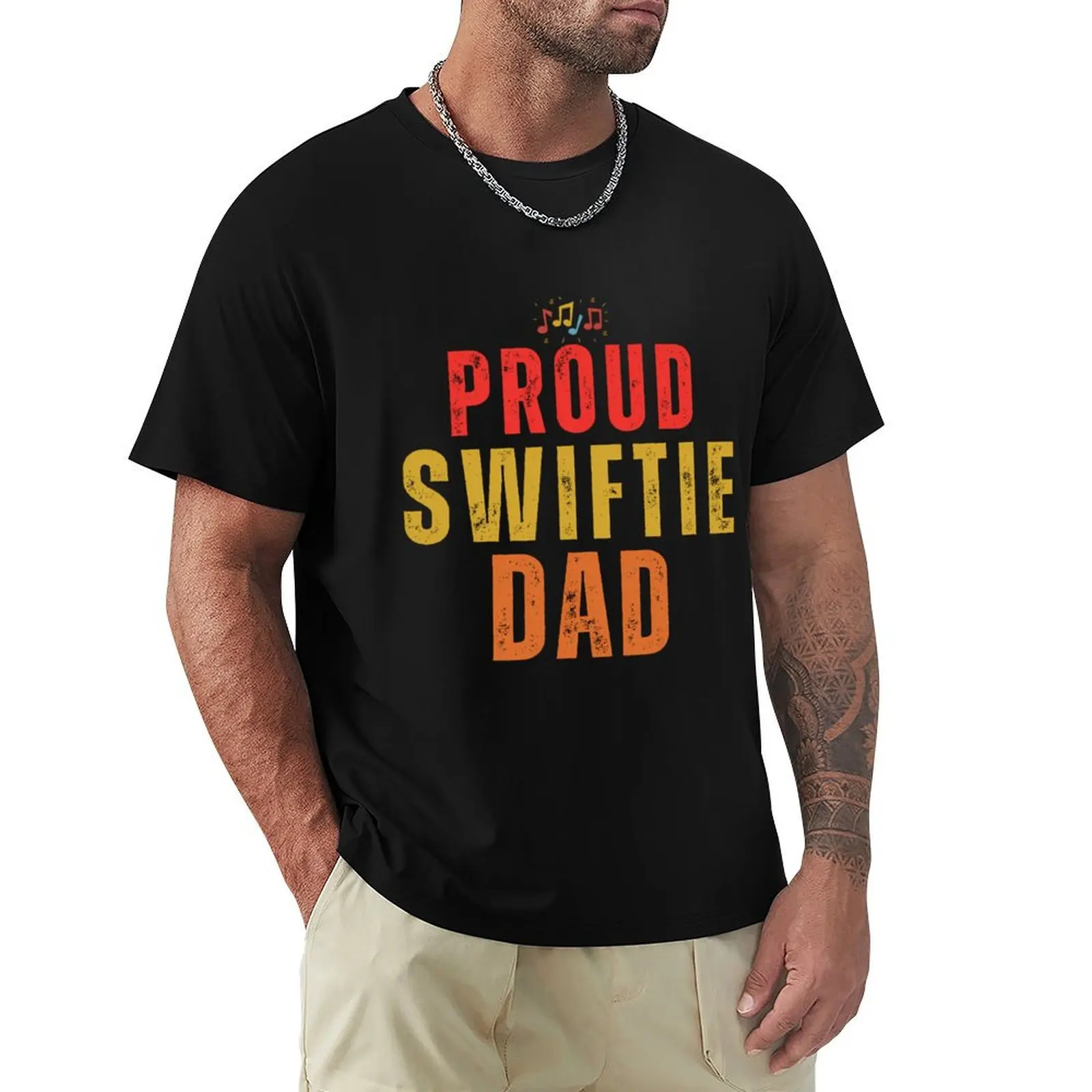 

Proud Swiftie Dad Retro T-Shirt quick-drying graphics summer top graphic shirts shirts men graphic