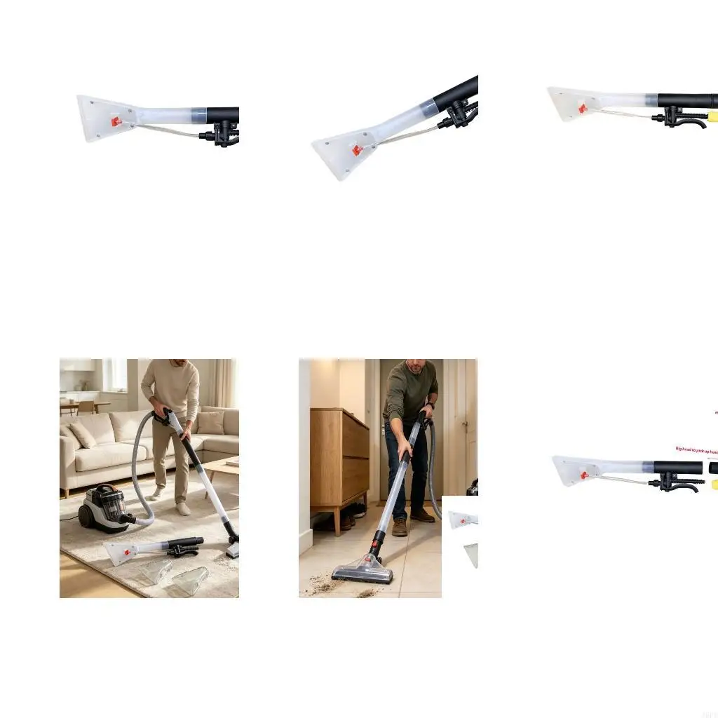 J6PE Clear Scraper Head for Puzzi 8 Upholstery Cleaning and Daily Carpet Upkeep