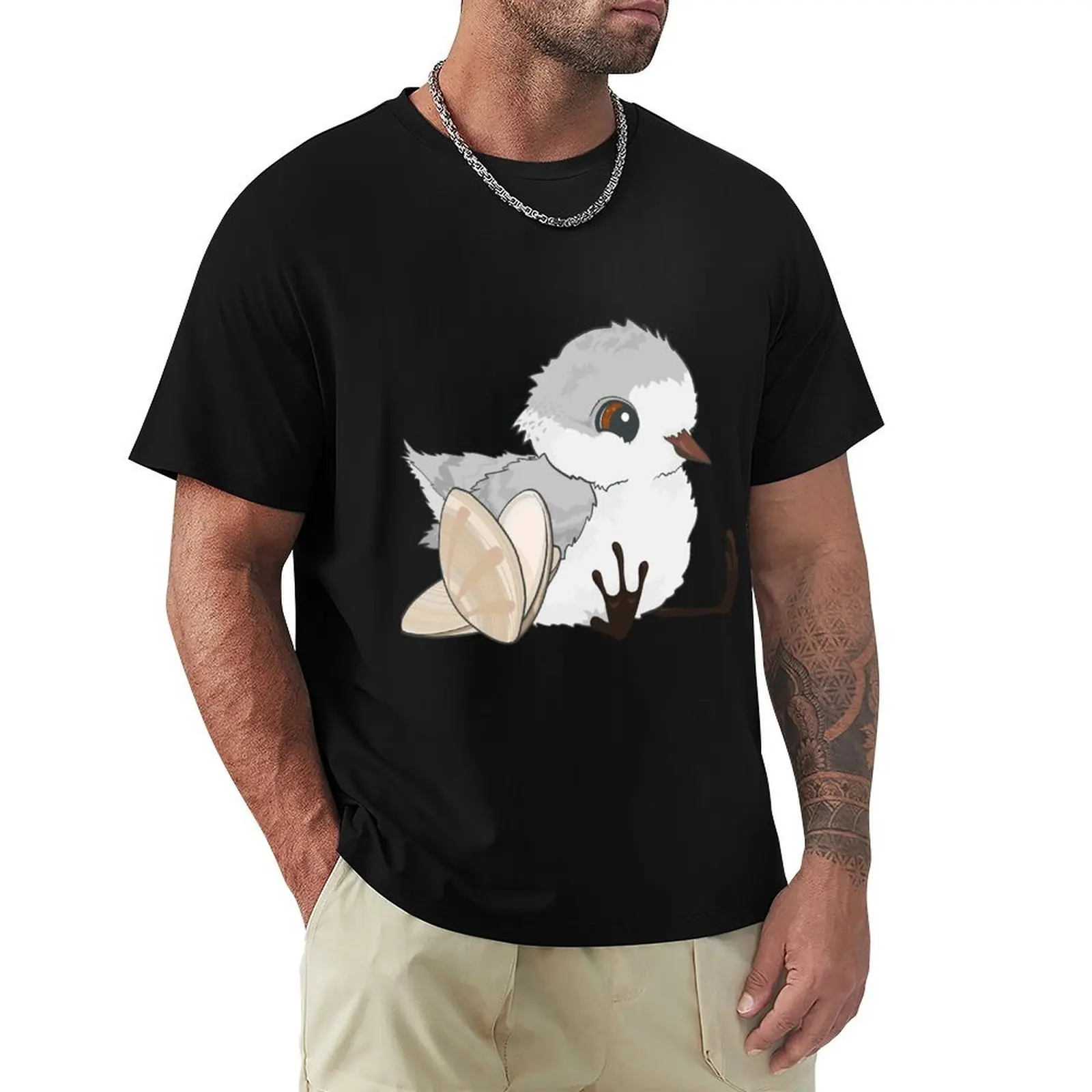 Piper - Baby Sandpiper with Shells T-Shirt anime t shirts for man T-Shirt