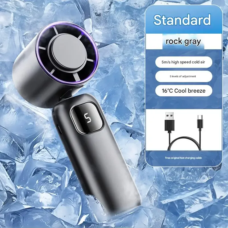 

Turbo Fan Camp Полупроводниковый охлаждающий ручной вентилятор Турбо высокоскоростной жесткий вентилятор Складной подвесной ледяной компресс