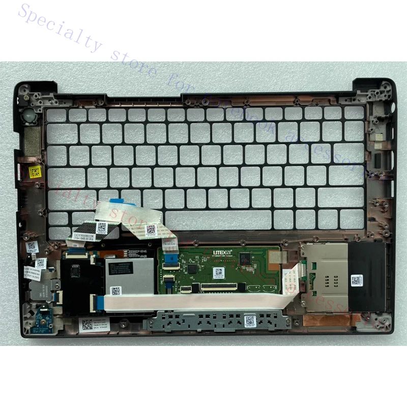 A+  For DELL Latitude 7290 E7290 E7390 Palmrest Keyboard Bezel w/ Fingerprint 07W4XR