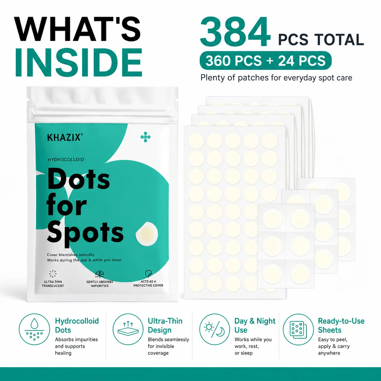 384 stuks Hydrocolloïde Acne P - Face Moisturizer recensie en prijs