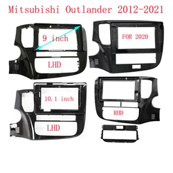9/10.1 inch For Mitsubishi Outlander 2012-2020 2021 2Din Car Stereo Radio Fascia Panel Audio Frame Cover Trim Kit Face Bezel