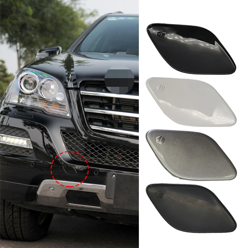 For Mercedes W164 Car Front Bumper Tow Hook Cover Cap Black For Benz M Class 2009-2011 ML320 ML350 ML400 ML450 1648853423