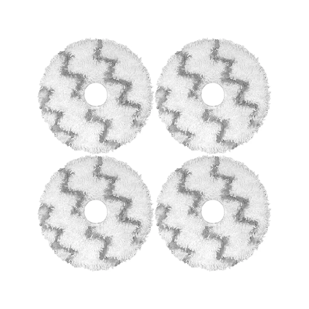 4Pcs Washable Mop Cloths for Xiaomi Roidmi EVA Self-Cleaning Emptying Robot Vacuum Cleaner SDJ06RM Replace Mop Cloths