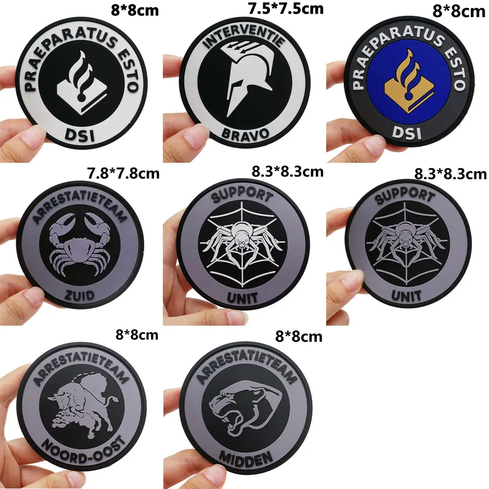 Netherlands Tactical PVC Patches with Hook and Loop Backing for Backpacks Clothing military Accessories