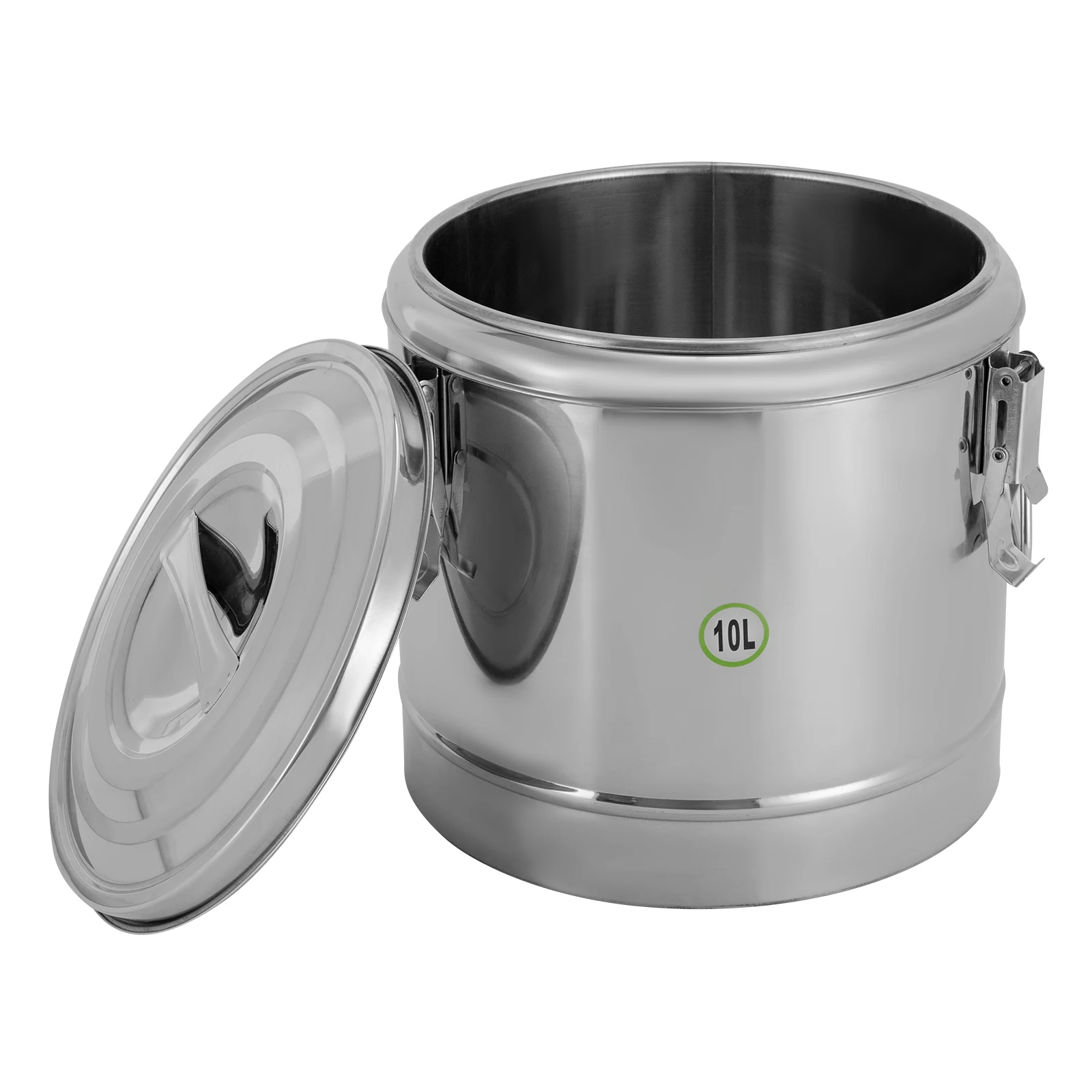 10L/2,64Gal Edelstahl Isolierter Lebensmittelbehälter 304 Thermischer Suppentopf mit Deckel 12H Wärme/Kälte-Erhaltung für Camping Picknick – Detail 8