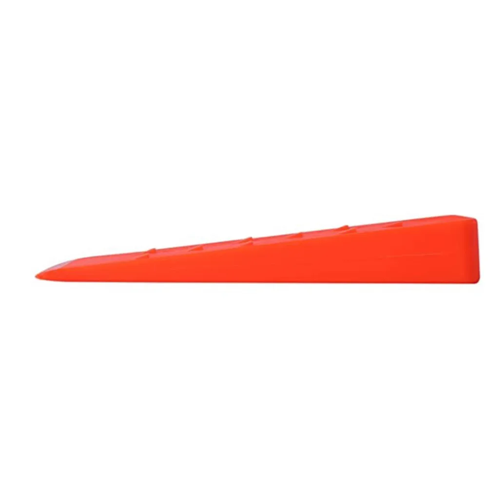 1Pcs Portable Wedge Orange Plastic Felling Wedge Felled Chock Tree Cutting Wedge Spiked Wedge Woodcutting Tool Workmanship Tool