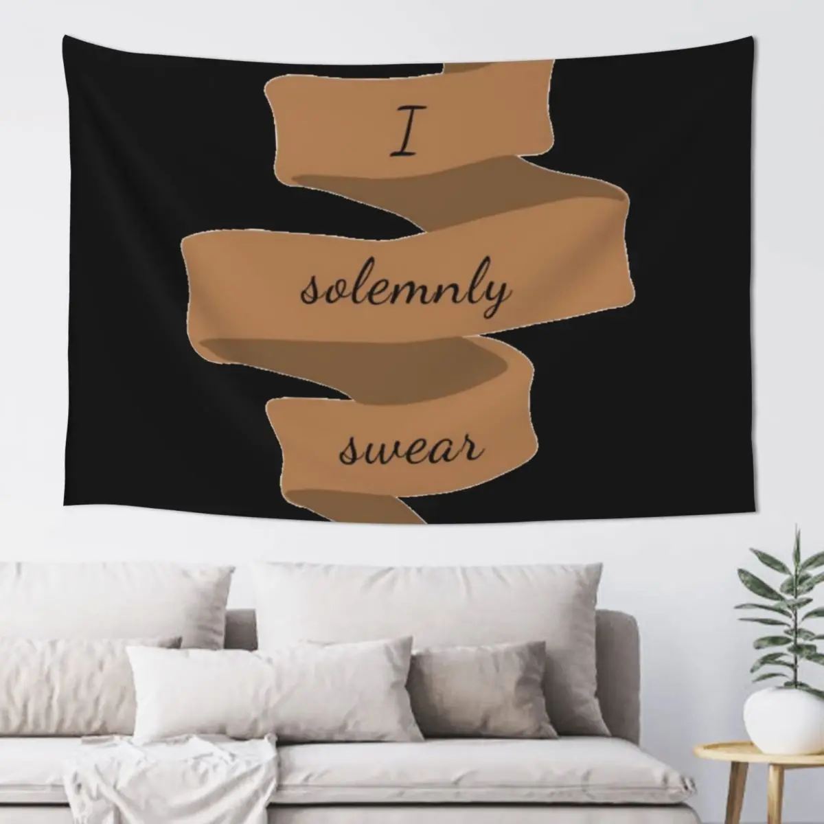

I Solemnly Swear Banner Sticker Decoration Bedroom Room Design Room Decor Cute Tapestry Nordic Home Decor Tapestry