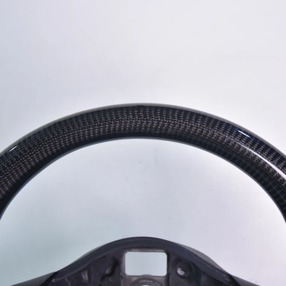 Custom Carbon Fiber And Genuine Leather Steering Wheel For Volkswagen Golf 6 Polo Jetta