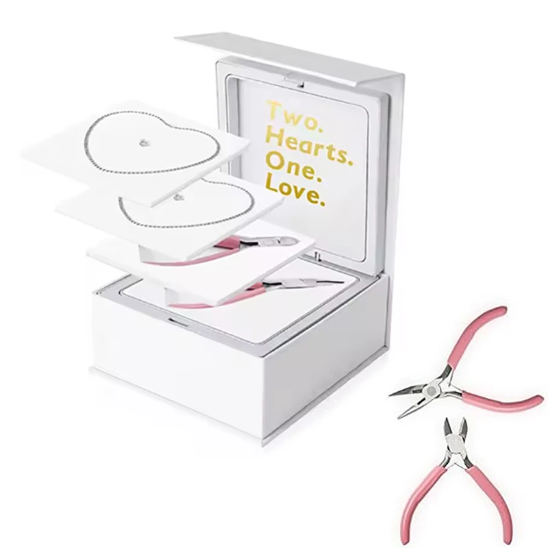 

Permanent Bracelets Kit DIY Bracelet Making For Couples Lovers Friendship Bracelets Valentines Day Gift To Forever