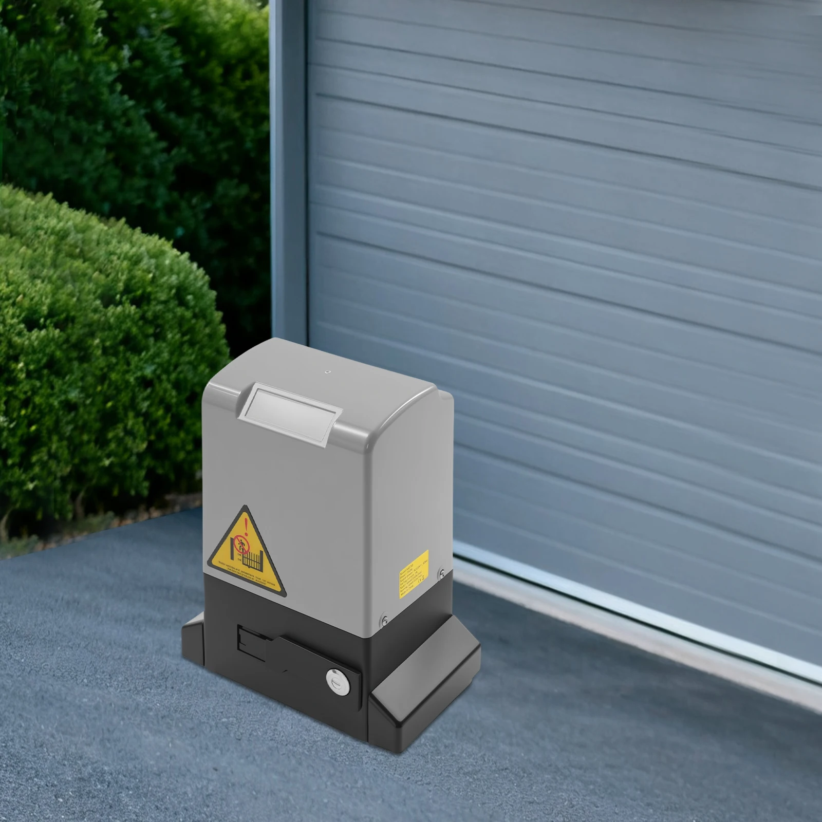 มอเตอร์เปิดประตูเลื่อนอัตโนมัติแบบรีโมทคอนโทรล ขนาด 27*19.8*33 ซม. รับน้ำหนัก 1800 กก. พร้อมฐานเกียร์ สีเทา&ดำ