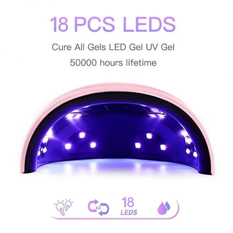 UV LEDランプ付きプロのマニキュアセット,ジェルネイルポリッシュ,電気ドリル,グリッターツール,54W