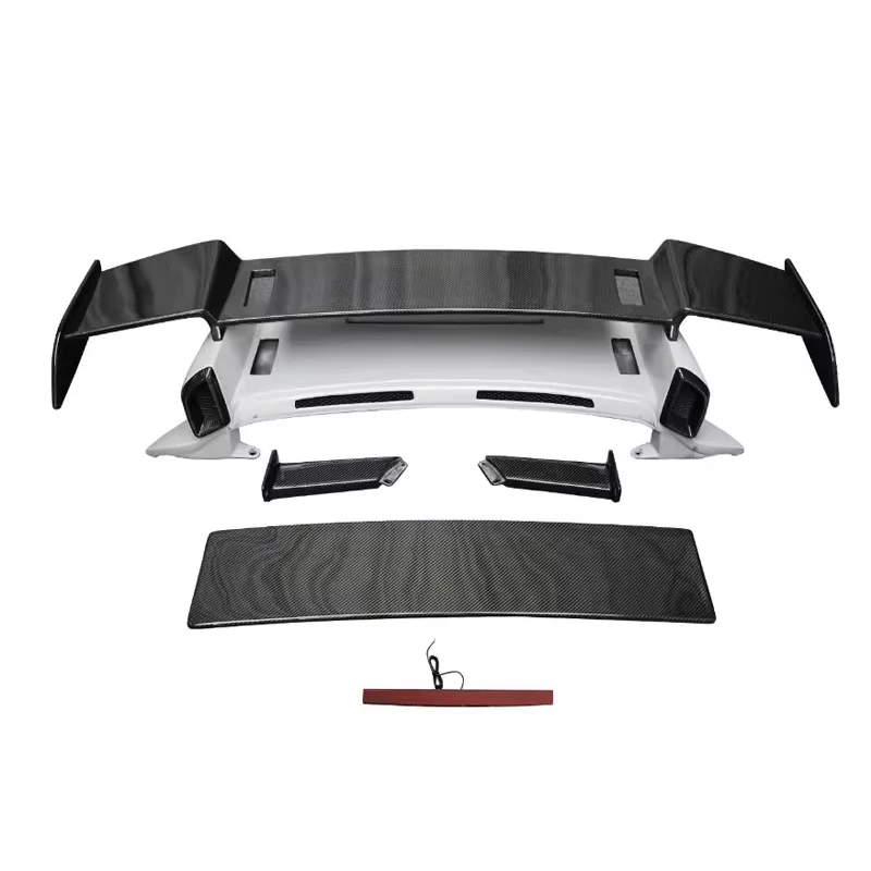 Exterior Accessories 992 Carrera CarreraS Dry Carbon Fiber TKT GTR StreetR Rear Tail Spoiler for Porsche 911 Rear Trunk Spoiler