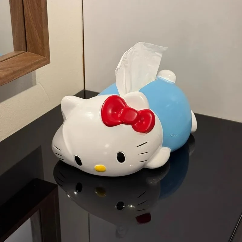 

Cartoon Hello Kitty Tissue Box Living Room Bedroom Creative Desktop Model Ornaments Paper Storage Children Birthday Gift