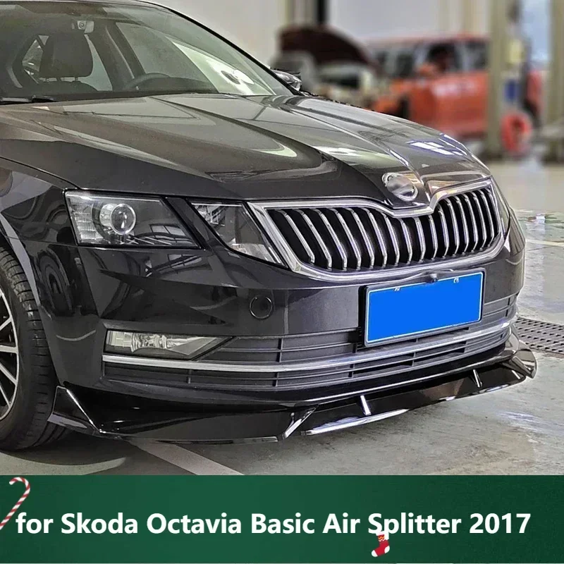 

New! Front Skirts for Skoda Octavia Basic Air Splitter 2017 Front Bumper Spoiler Car Body Kit Accessories