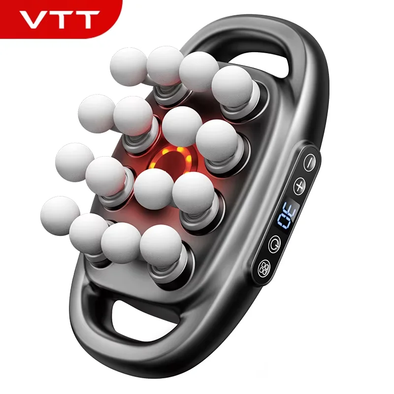 

VTT 16-головочный фасциальный пистолет, высокочастотный вибрационный массажный пистолет для тела, массажер для спины и талии, массажер для шеи, плеч, массажер Masajea